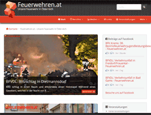 Tablet Screenshot of feuerwehren.at